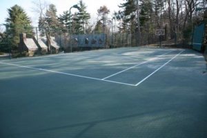 tennis court construction latham
