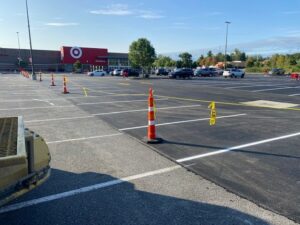 Target parking lot